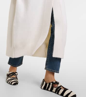 Robe pull en alpaga mélangé | Alaïa