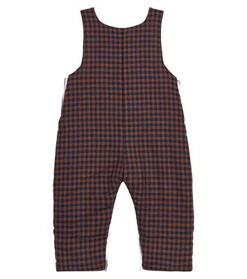 Baby Coroza checked cotton overalls | La Coqueta