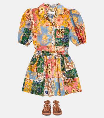 Gonna Junie in cotone patchwork | Zimmermann Kids