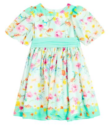 Balloon-sleeve floral dress | Patachou
