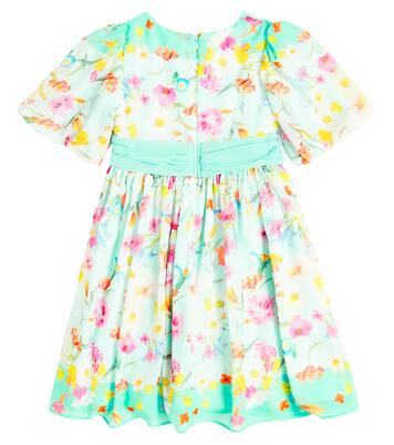 Balloon-sleeve floral dress | Patachou