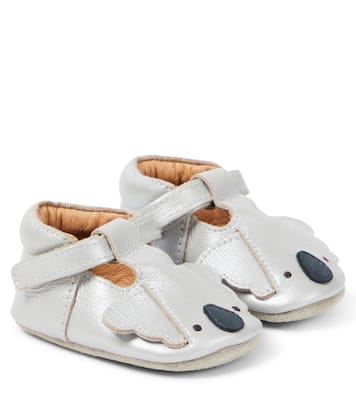 Baby - Scarpe Blinc Koala in pelle metallizzata | Donsje