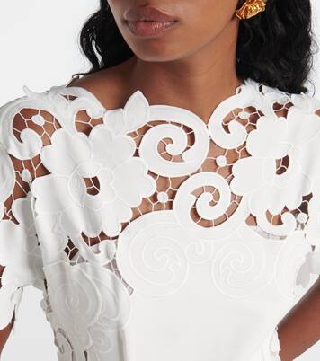 Midikleid aus Guipure-Spitze | Oscar de la Renta