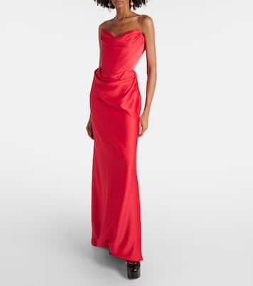 Off-shoulder satin gown | Vivienne Westwood