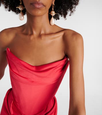 Off-shoulder satin gown | Vivienne Westwood