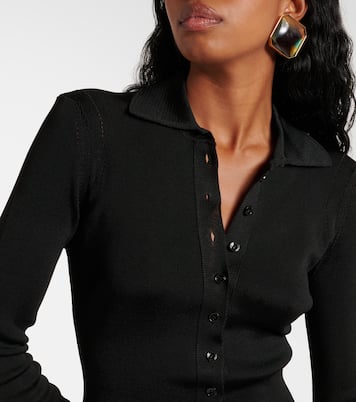 فستان بولو بحبكة مُضلّعة | Tom Ford