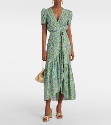 Robe portefeuille Baba imprimée en coton  | Poupette St Barth