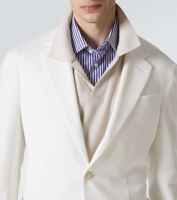 Cotton piqué blazer | Dunhill