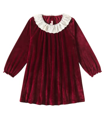 Venola lace-trimmed velvet dress | Konges Sløjd