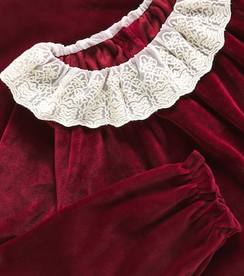 Venola lace-trimmed velvet dress | Konges Sløjd