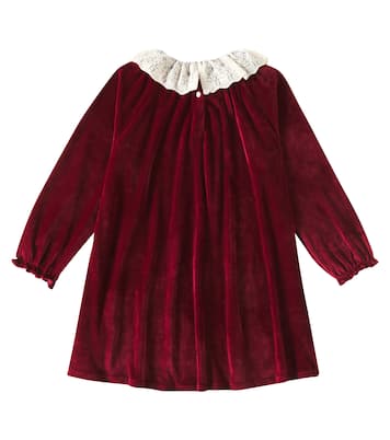 Venola lace-trimmed velvet dress | Konges Sløjd