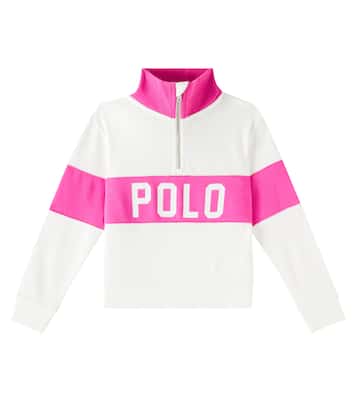Logo cotton-blend terry polo sweater | Polo Ralph Lauren Kids
