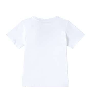 T-shirt in jersey di cotone con logo | Balmain Kids
