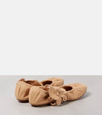 Mary-Jane-Ballerinas Orchid aus Leder | Zimmermann