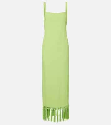 Palermo fringed crêpe maxi dress | Taller Marmo