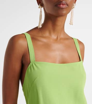 Palermo fringed crêpe maxi dress | Taller Marmo