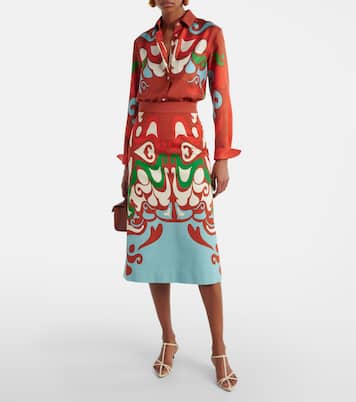 Camisa Boy de sarga de seda | La DoubleJ