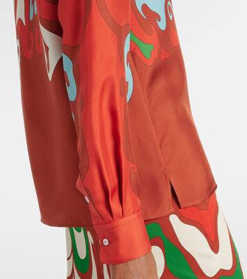 Camisa Boy de sarga de seda | La DoubleJ