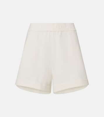 High-rise cotton shorts | Brunello Cucinelli
