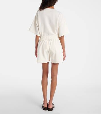 High-rise cotton shorts | Brunello Cucinelli