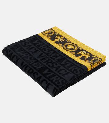 I Love Baroque cotton terry beach towel | Versace Home