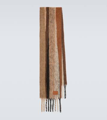 Alpaca and wool-blend jacquard scarf | Loewe