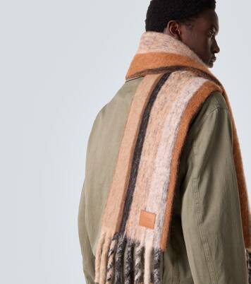 Alpaca and wool-blend jacquard scarf | Loewe
