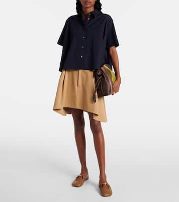 Pebble leather ballet flats | Loewe