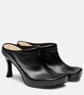 x Scholl - Mules 80 in pelle | Balenciaga