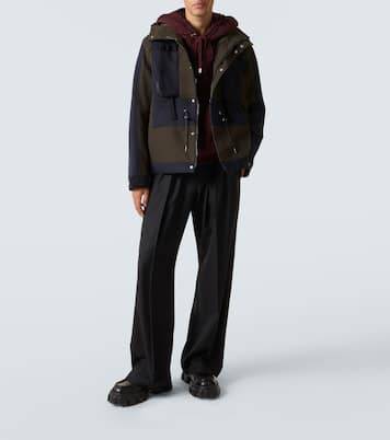 Giacca in tessuto tecnico color-block  | Sacai
