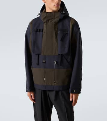 Giacca in tessuto tecnico color-block  | Sacai