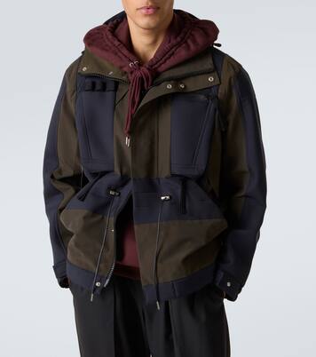 Giacca in tessuto tecnico color-block  | Sacai