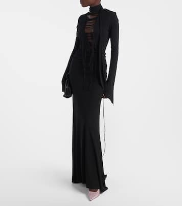 Ixia 95 embellished satin pumps | Jimmy Choo