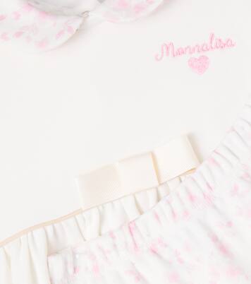 Baby set of printed cotton dress and leggings | Monnalisa