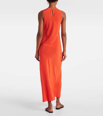 Abito lungo Valencia in seta | Asceno