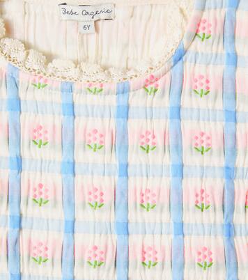 Zora knitted floral cotton-blend vest | Bebe Organic