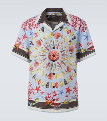 Bedrucktes Hemd aus Leinen-Canvas | Dolce&Gabbana