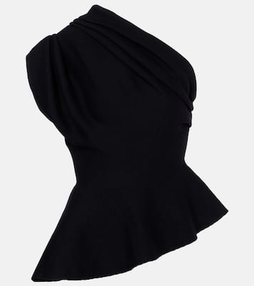 Aimee one-shoulder wool-blend top | Khaite