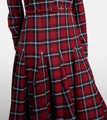 Marione belted tartan wool-blend midi dress | Emilia Wickstead