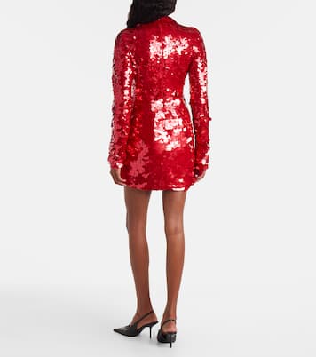 فستان قصير من الجيرسيه مزين بالترتر Terfrite  | Sportmax