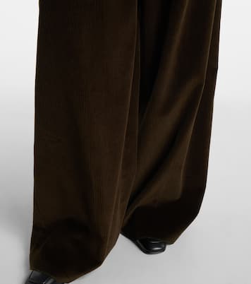 Weite High-Rise-Hose aus Baumwoll-Cord | Max Mara