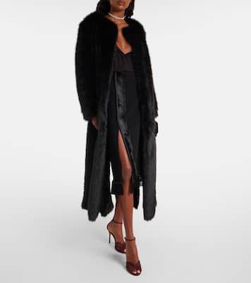 Sandalen 95 aus Veloursleder und Mesh | Gianvito Rossi