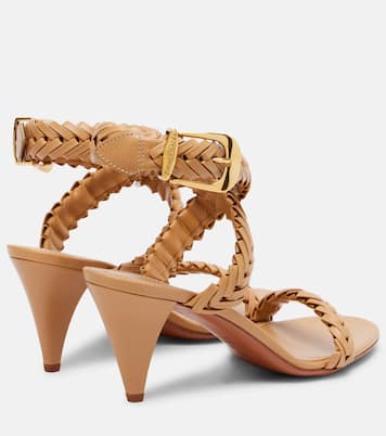 Helix 75 braided leather sandals | Zimmermann