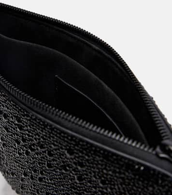 Skull Knuckle studded leather pouch | McQueen