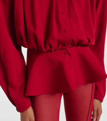 Bluse re/edit Hiver Russe aus Crêpe-Twill | Mugler