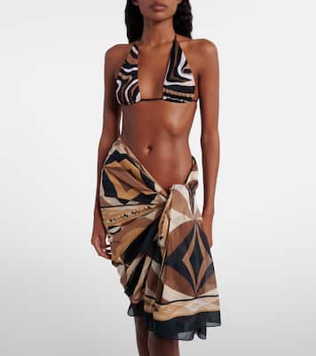 Collane cotton beach cover-up | Pucci