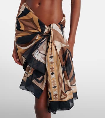 Collane cotton beach cover-up | Pucci