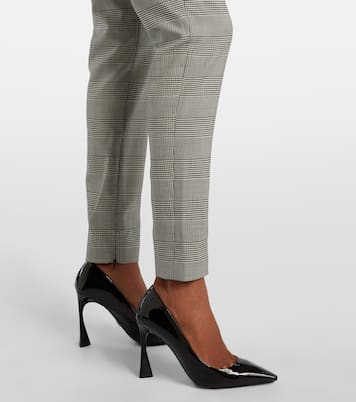 Prince of Wales wool-blend slim pants | Balmain
