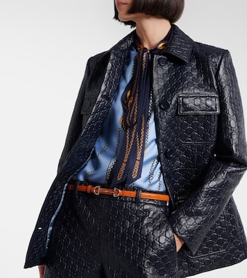 Horsebit reversible leather belt | Gucci