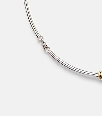 Helio Tria sterling silver and 18kt gold necklace | Spinelli Kilcollin
